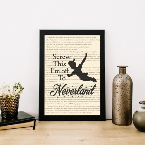 Other - * Peter Pan Art Print, Book Decor